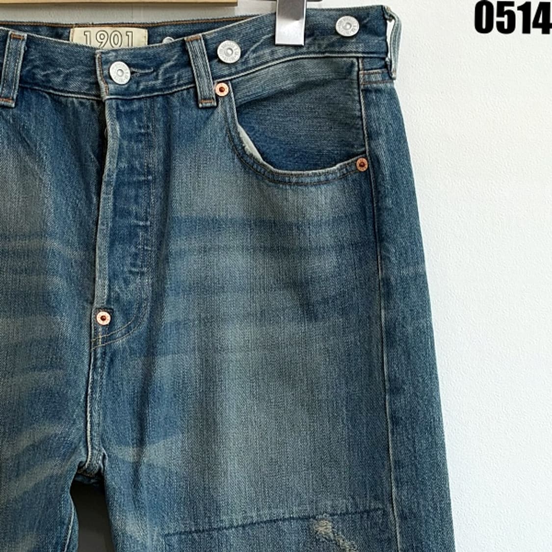 리바이스 501 패치워크 데미지 디테일 데님 팬츠 W30L33 0514 상품이미지2