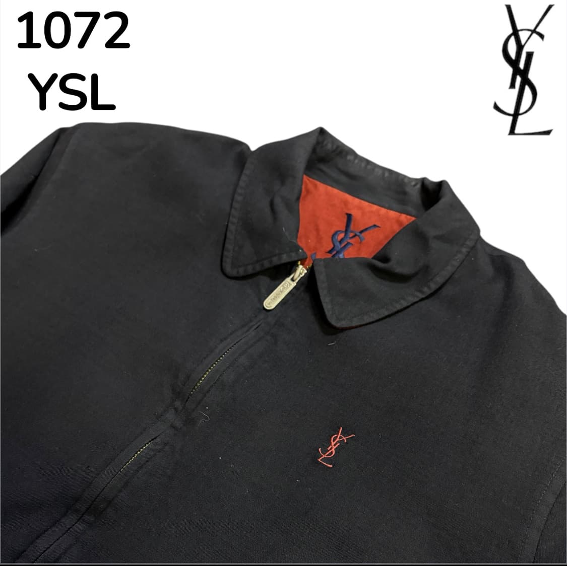 입생로랑 검정 버건디 블루종 L 상품이미지4