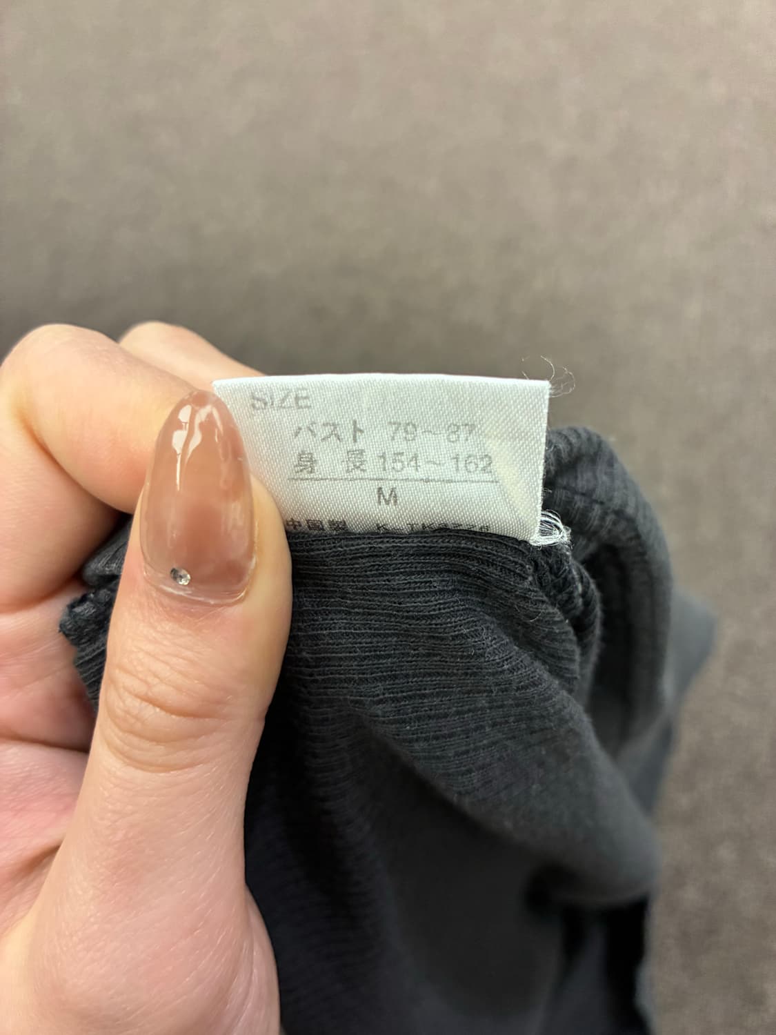 M)Japanese vintage 여성 레이스 디테일 차콜 나시 상품이미지4