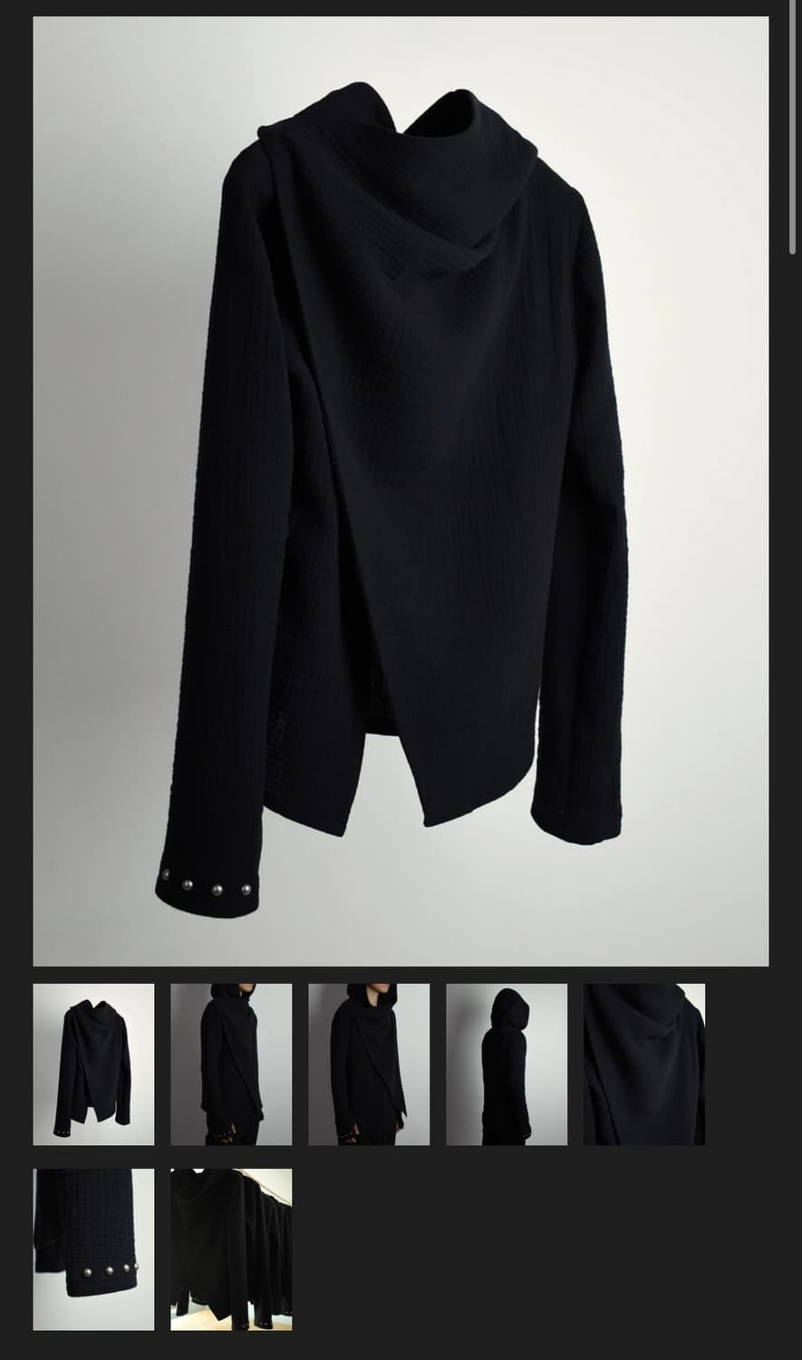 구매글)다스슐로스 001.04 드레이프 후드자켓 구합니다 상품이미지1