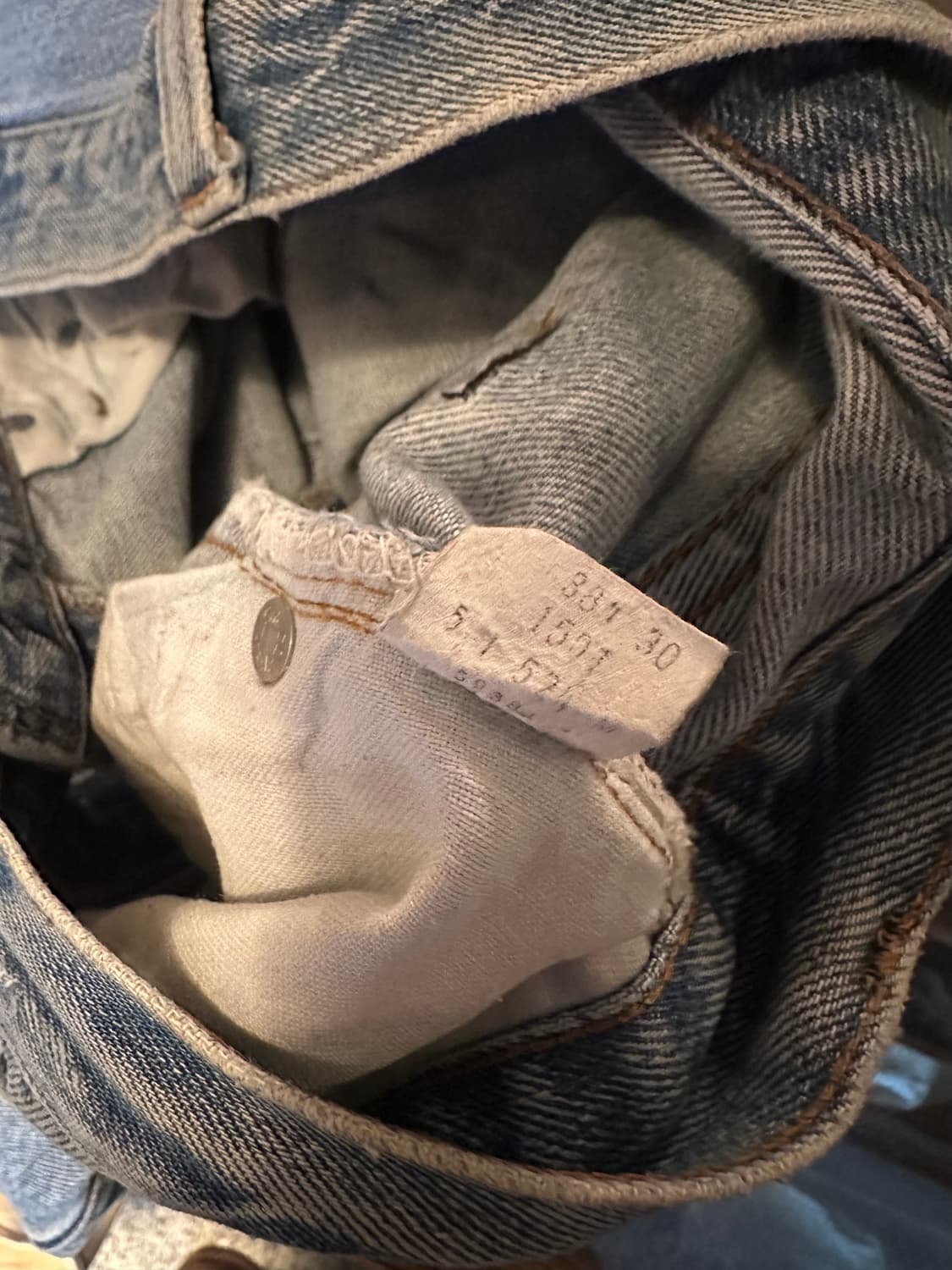 80s USA 빈티지 리바이스 501 셀비지 데님 팬츠 상품이미지10