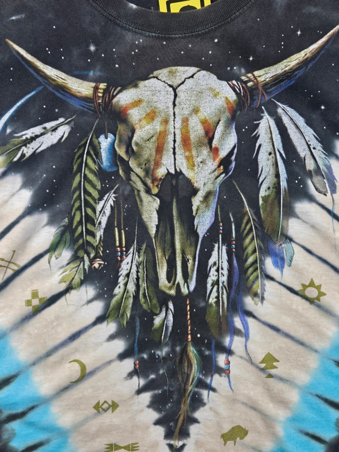 2003 리퀴드블루 빈티지 반팔 티셔츠 바이슨 스컬 (2XL)/11788 상품이미지5