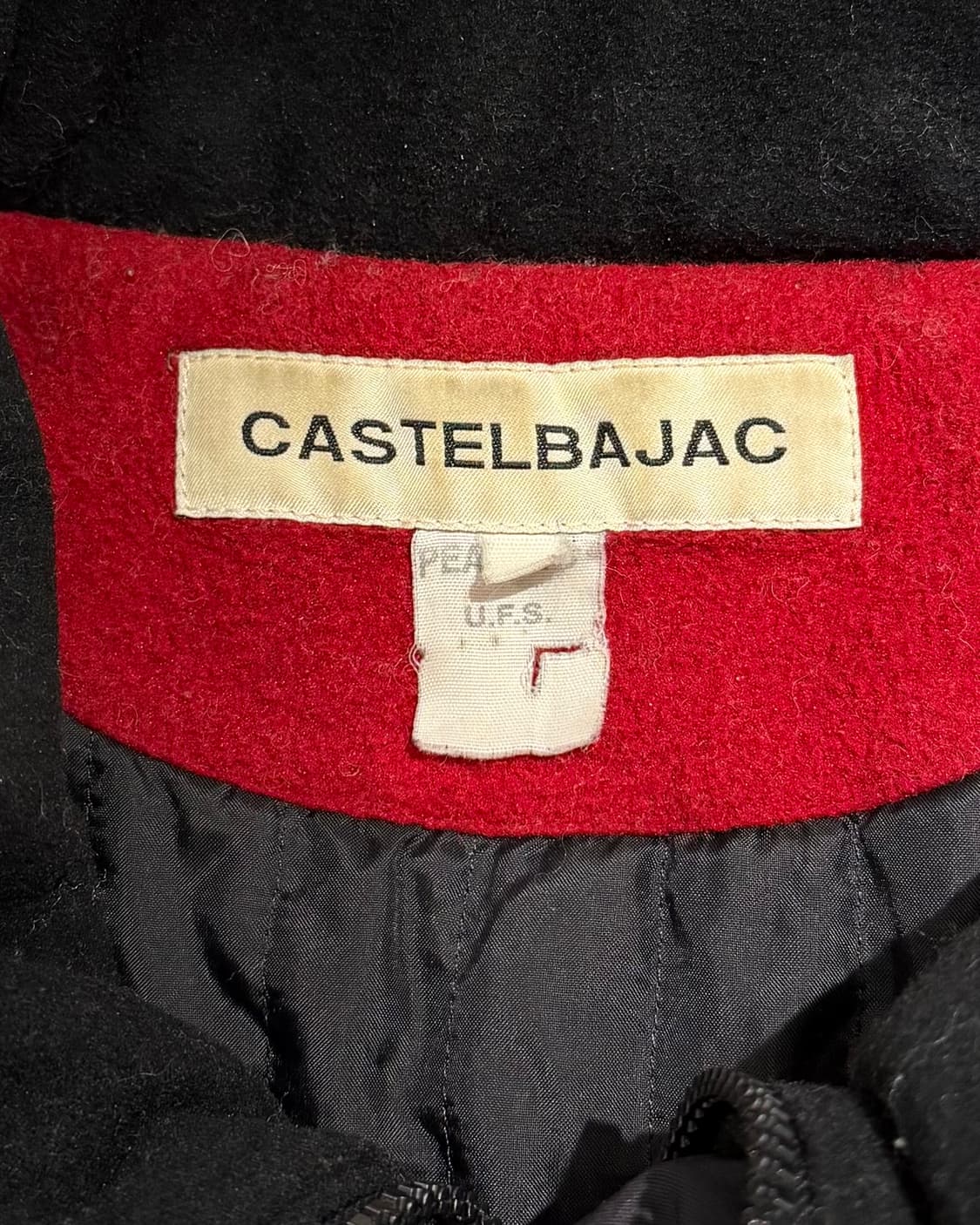 카스텔바작 x 피너츠 블랙 90s 스누피 울 자켓 상품이미지7