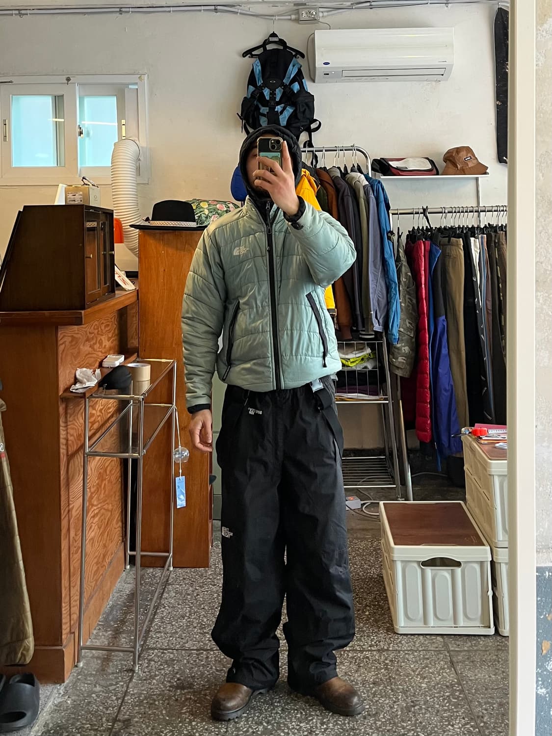 노스페이스 고어텍스xcr 오버롤 쉘팬츠 상품이미지1