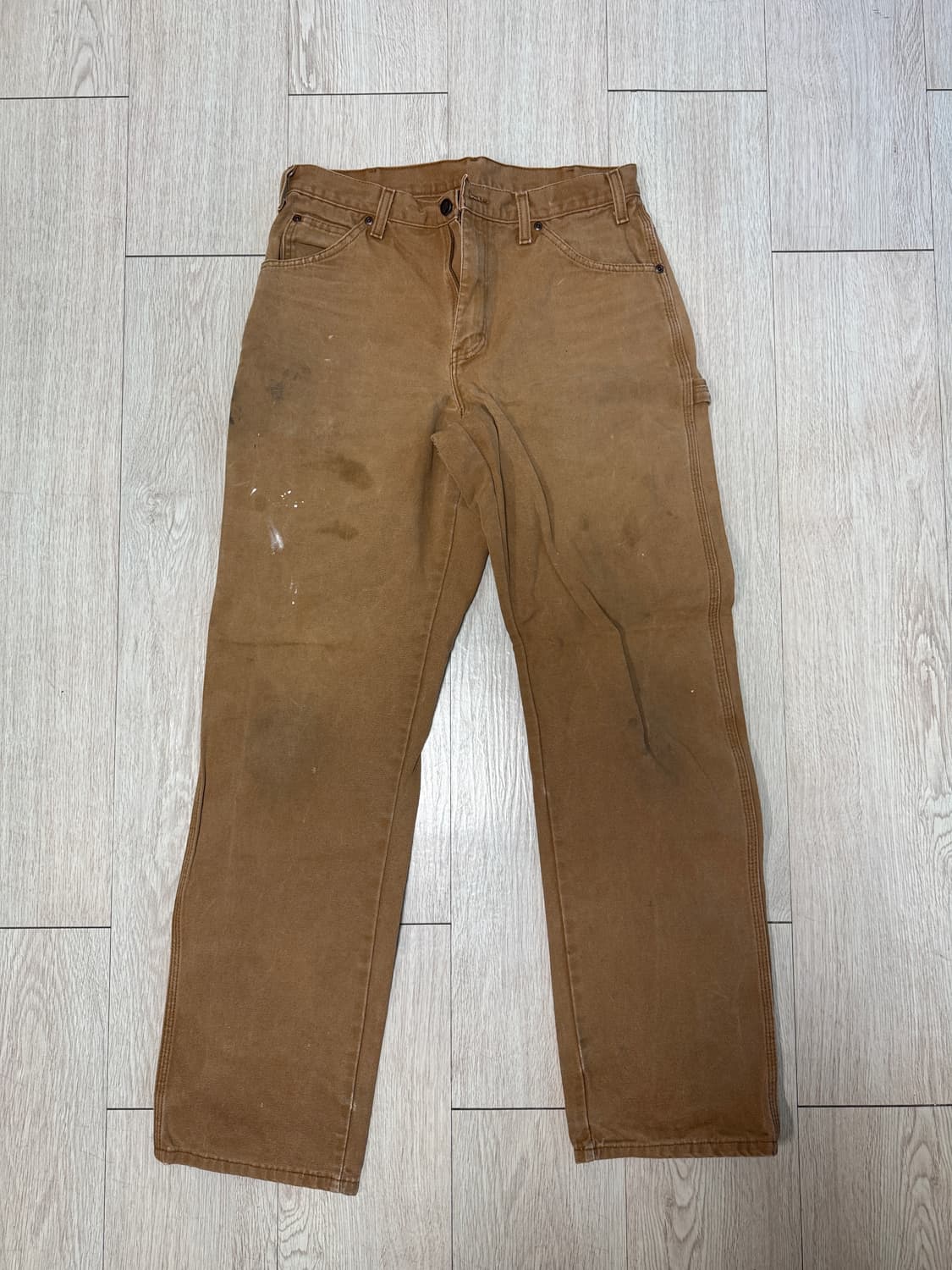 디키즈 빈티지 카펜터 32x34 칼하트브라운 색상 상품이미지2