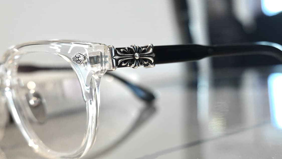 크롬하츠 로드시클 크리스탈 실버/블랙 안경 상품이미지3