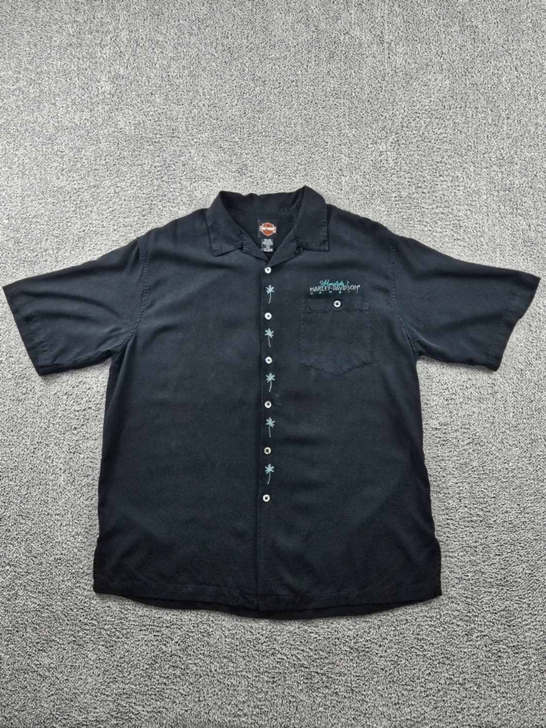 할리데이비슨 하와이 호놀룰루 실크 반팔 셔츠 ( XL ) / 11420 상품이미지3
