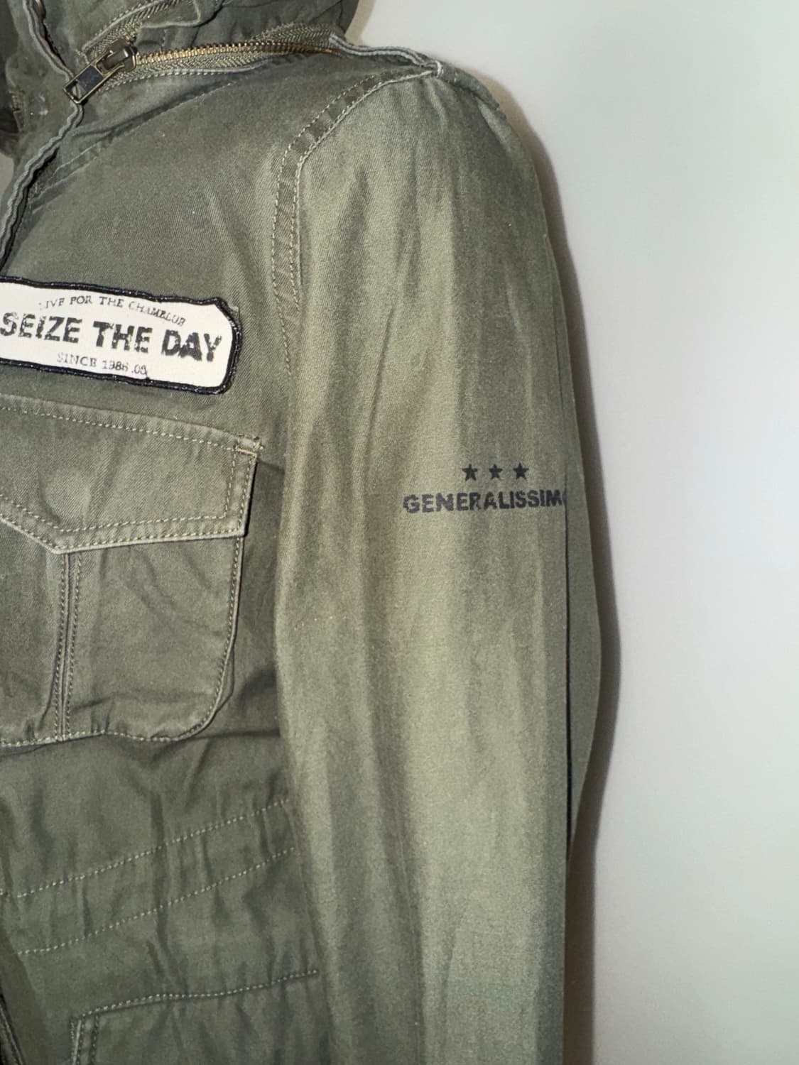 포켓 디테일 카키 와투케 자켓 상품이미지5