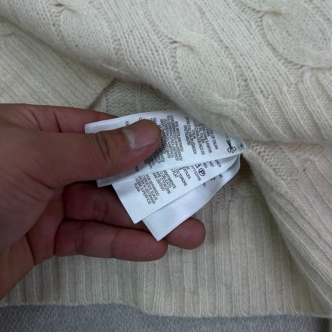 95 폴로 랄프로렌 램스울 꽈배기 니트 상품이미지4