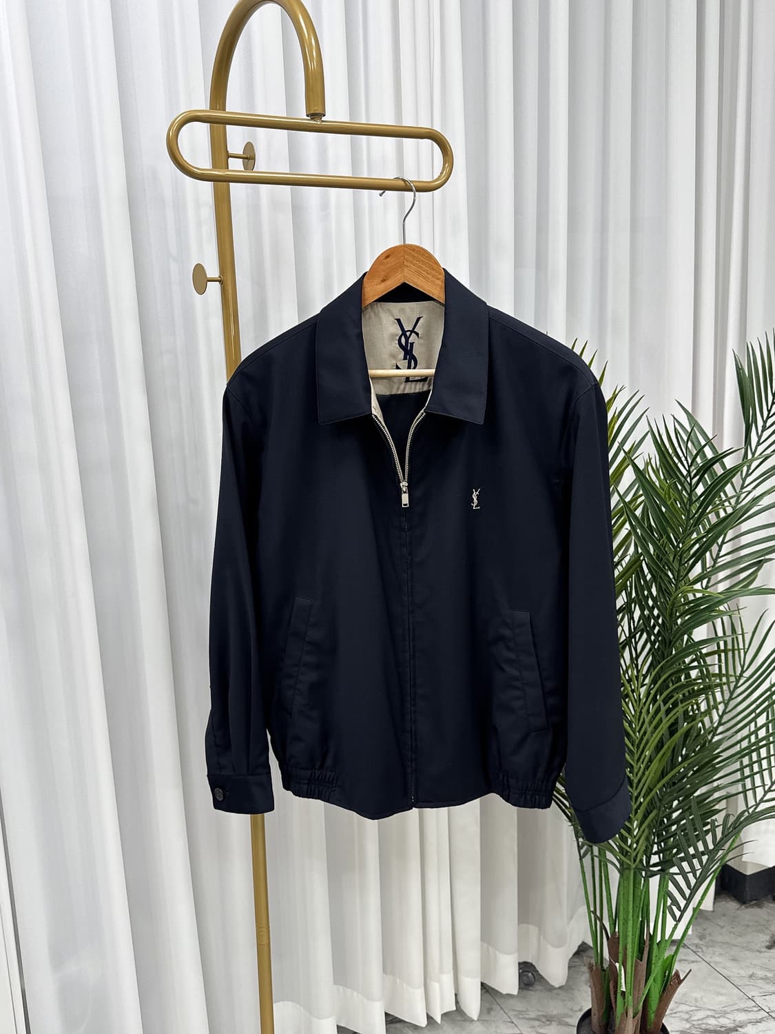  입생로랑 정자수로고 블루종 상품이미지1