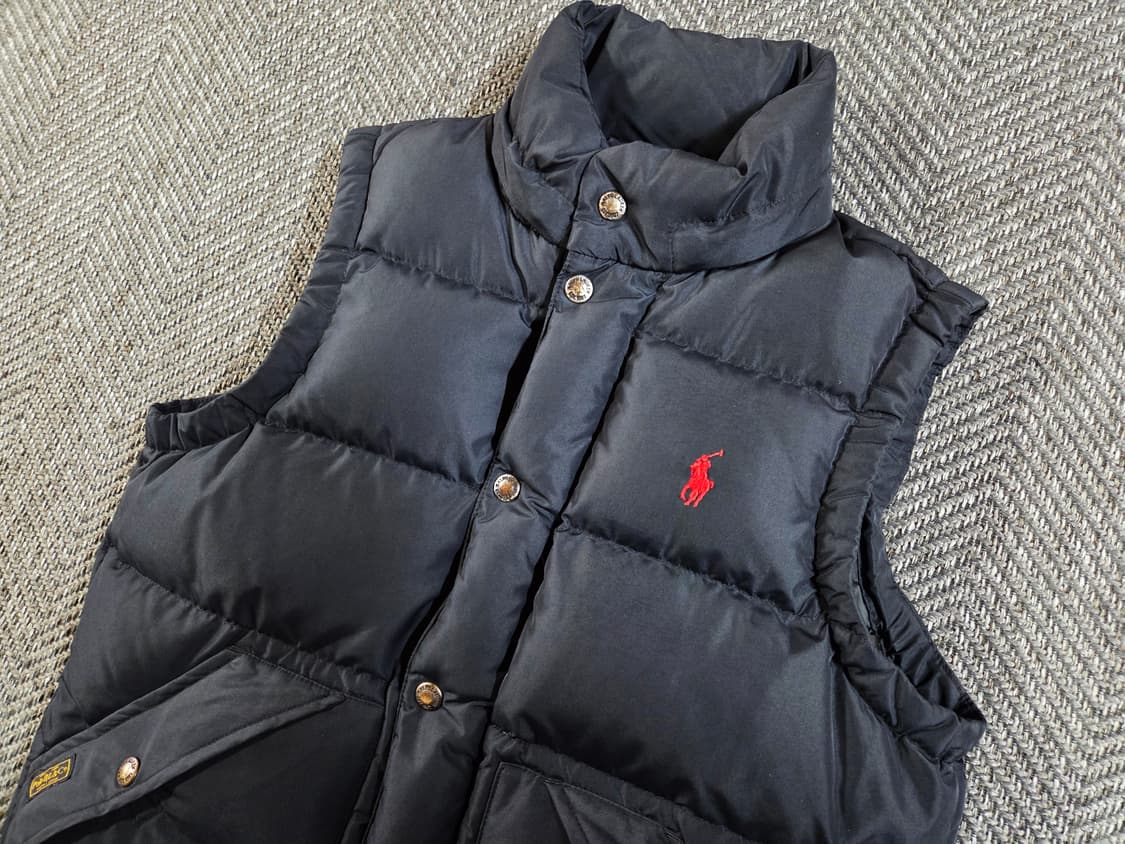 폴로 랄프로렌 블랙 레드 포니 다운 베스트 패딩조끼
 상품이미지3