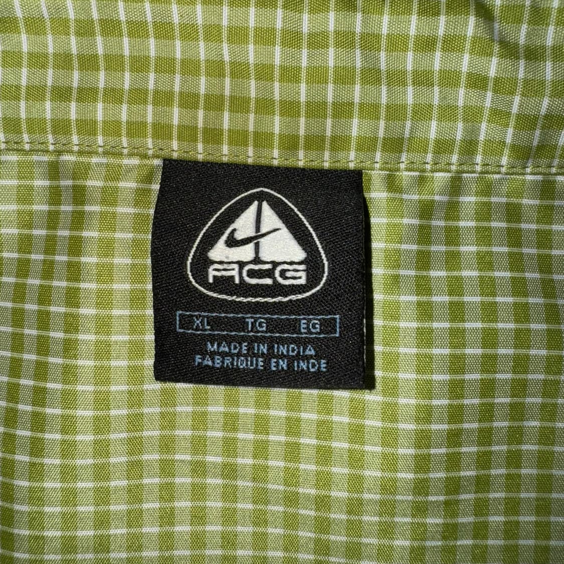 00s 나이키 ACG 체크 셔츠 그린 ( XL ) 상품이미지2