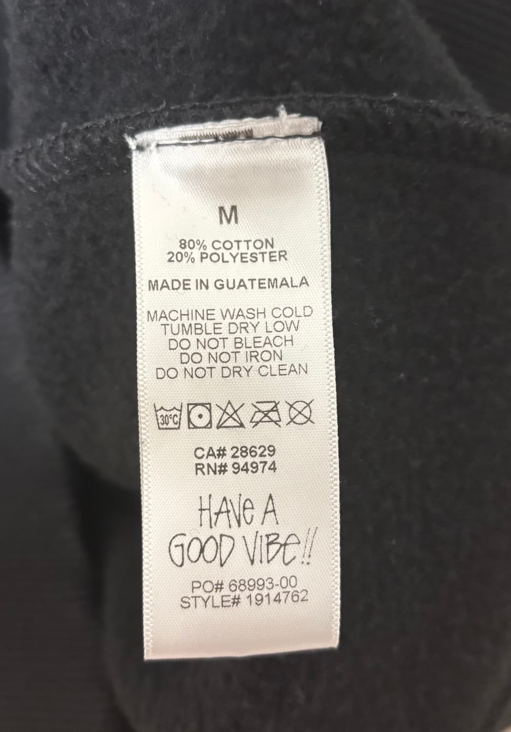 스투시 베이직 맨투맨 블랙 상품이미지6