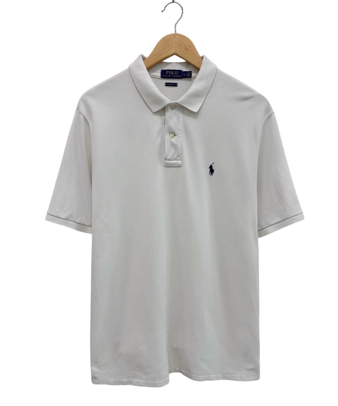 폴로 반팔 카라티 화이트 (L~XL)  상품이미지1