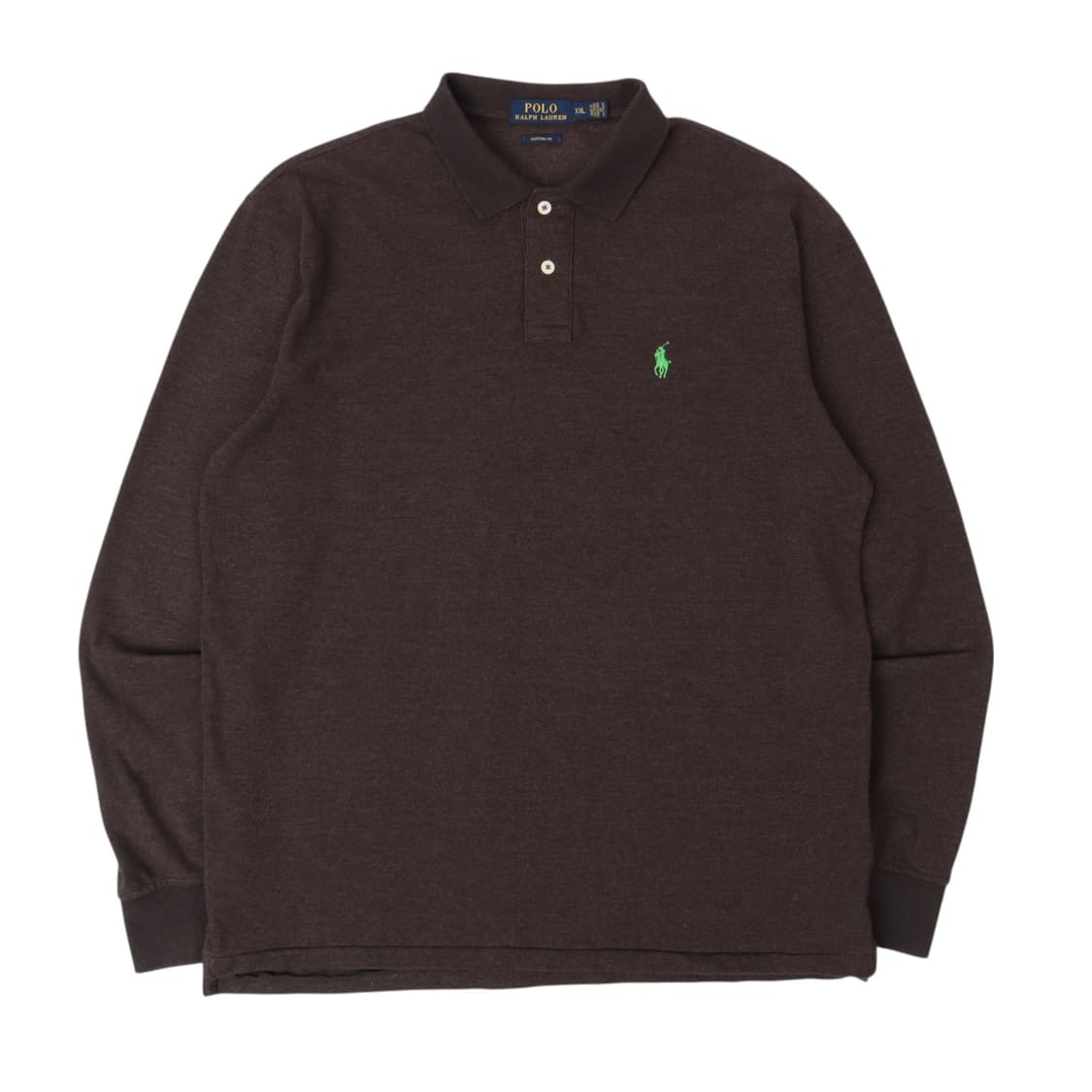 폴로 랄프로렌 챠콜 pk 롱슬리브 폴로 티셔츠 상품이미지1