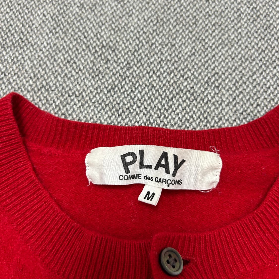 꼼데가르송 우먼스 레드와펜 가디건(M) 상품이미지2