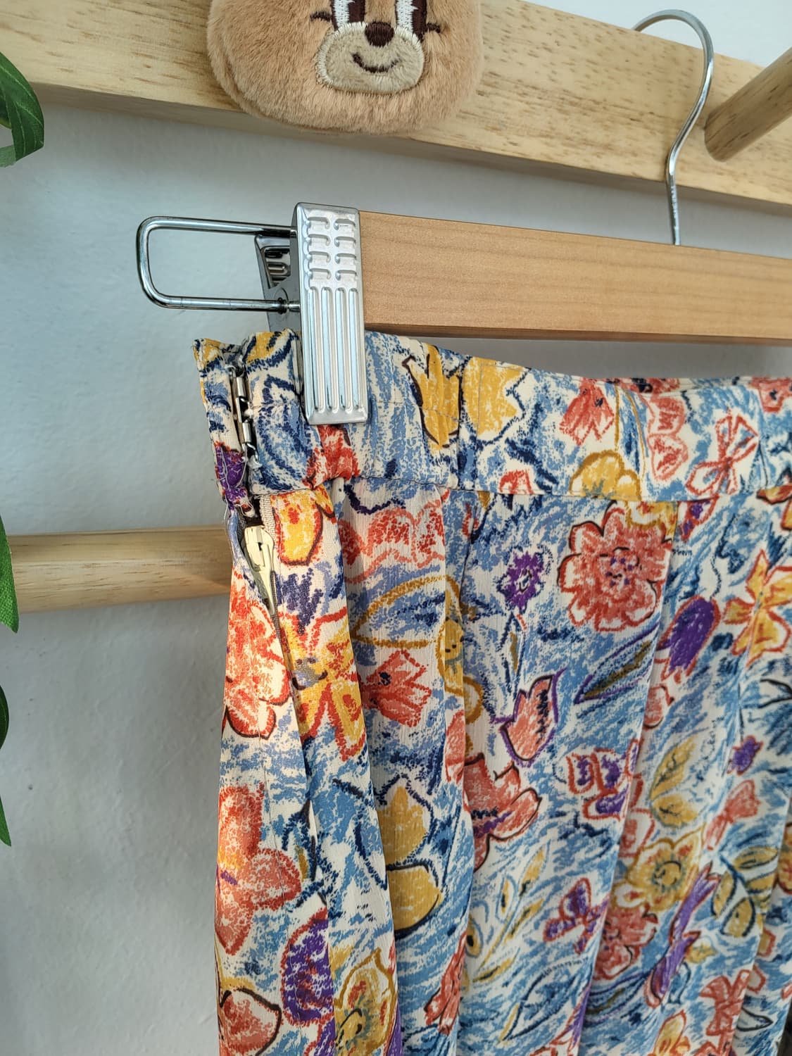 빈티지 플라워 리본 롱스커트 상품이미지6