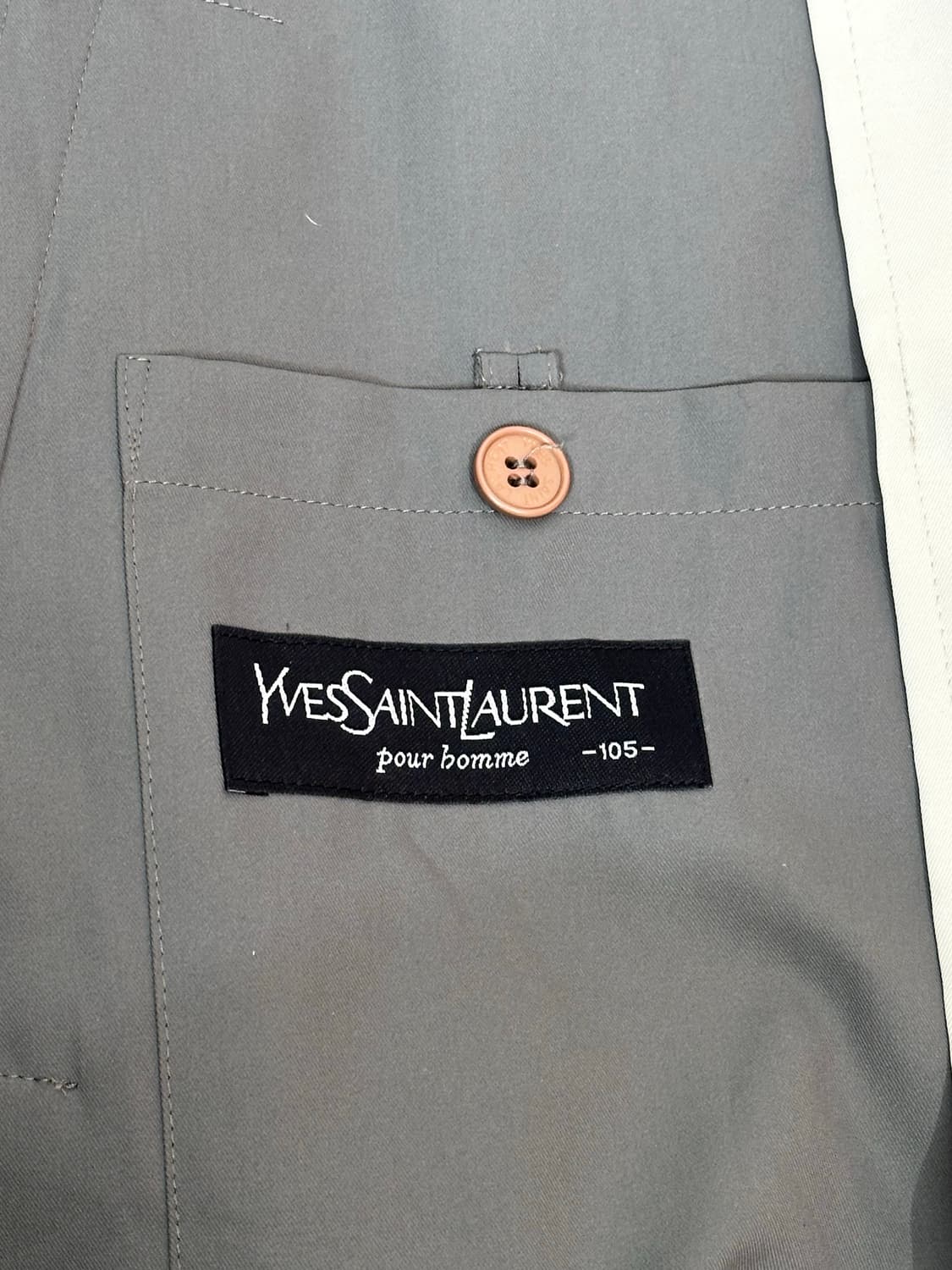 입생로랑 YSL 아카이브 카키 블루종 바람막이 점퍼 105 상품이미지8