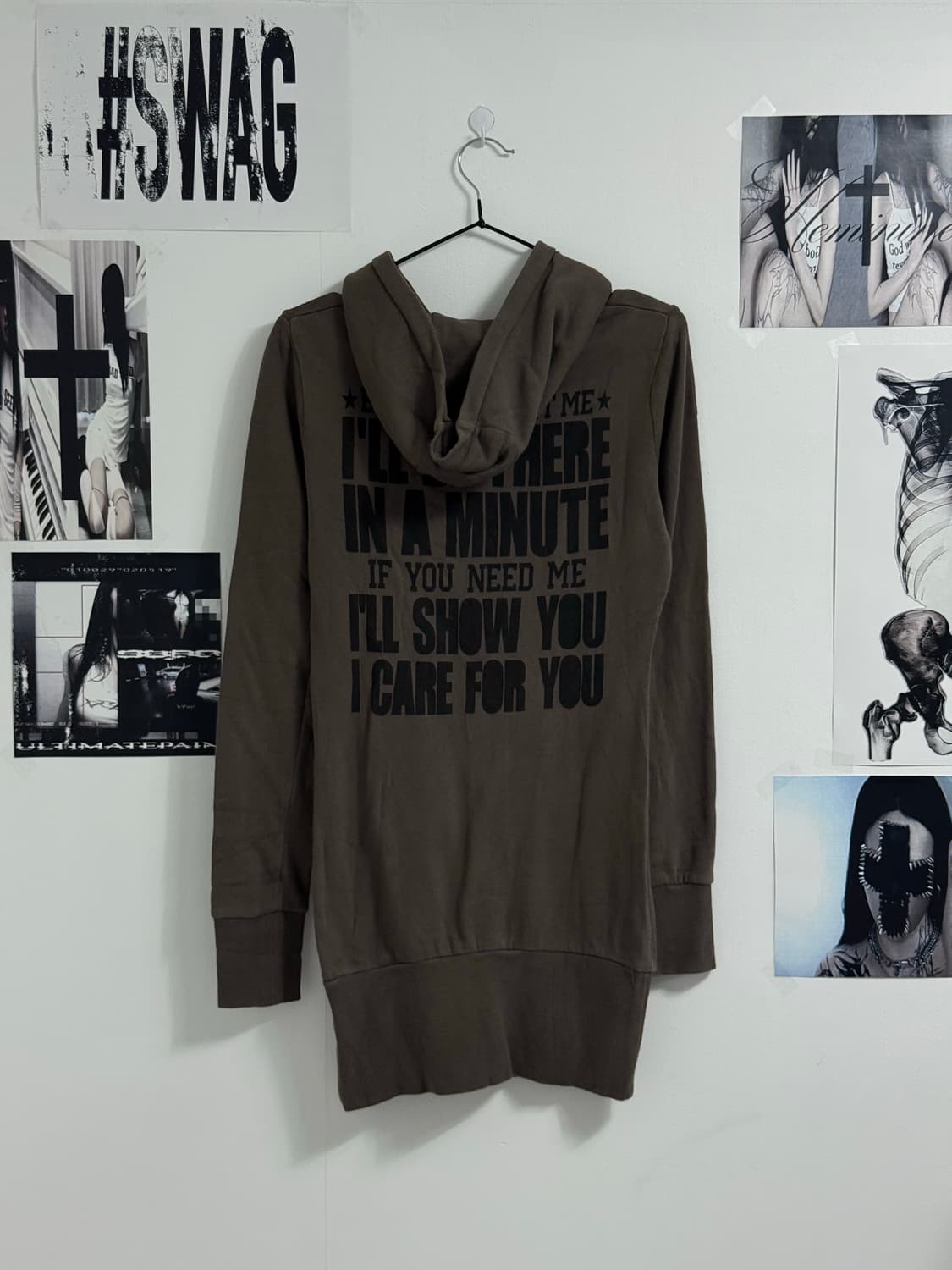 00s gyaru mood hoodie onepiece  상품이미지5