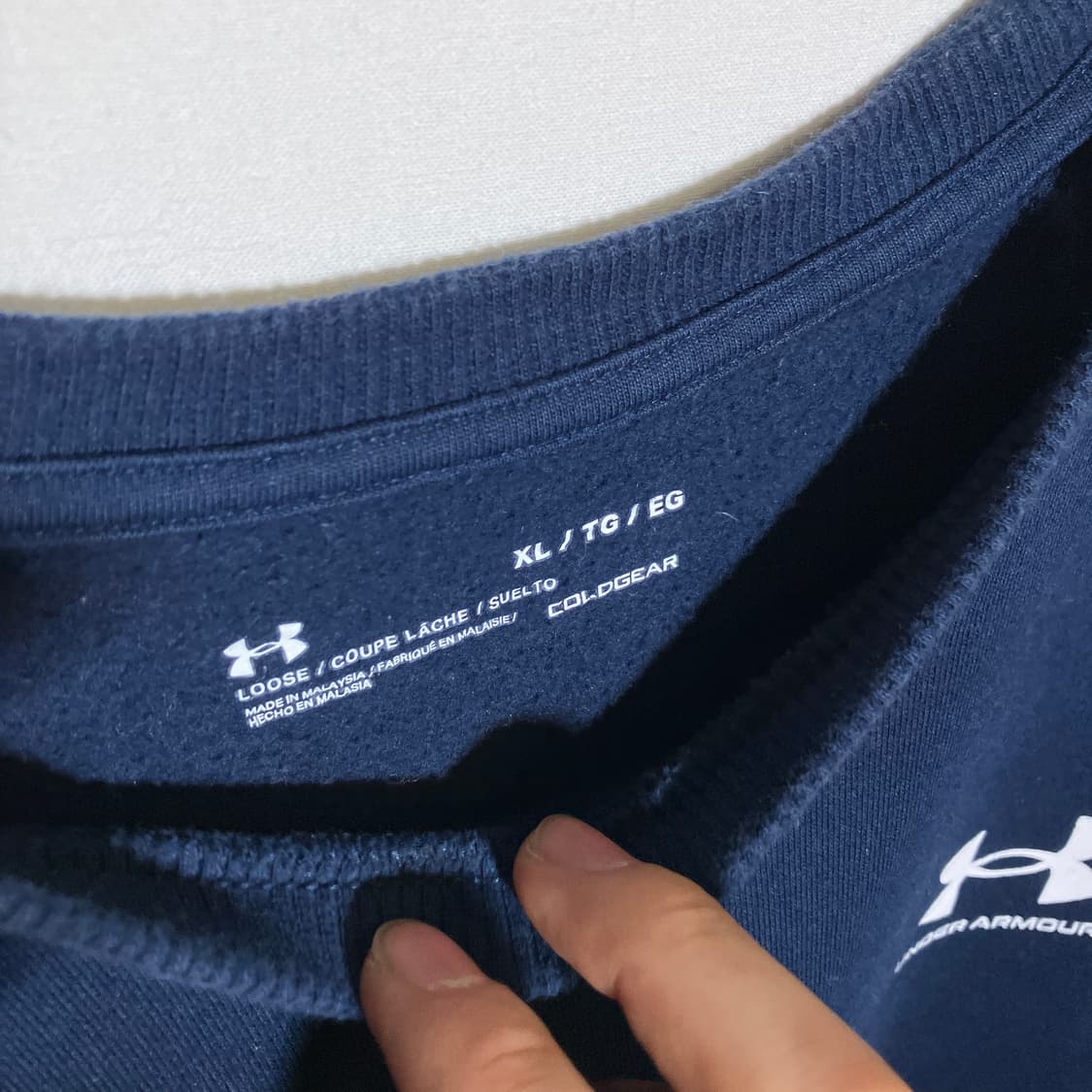 XL)언더아머 콜드기어 기모 맨투맨 스웻셔츠 상품이미지3