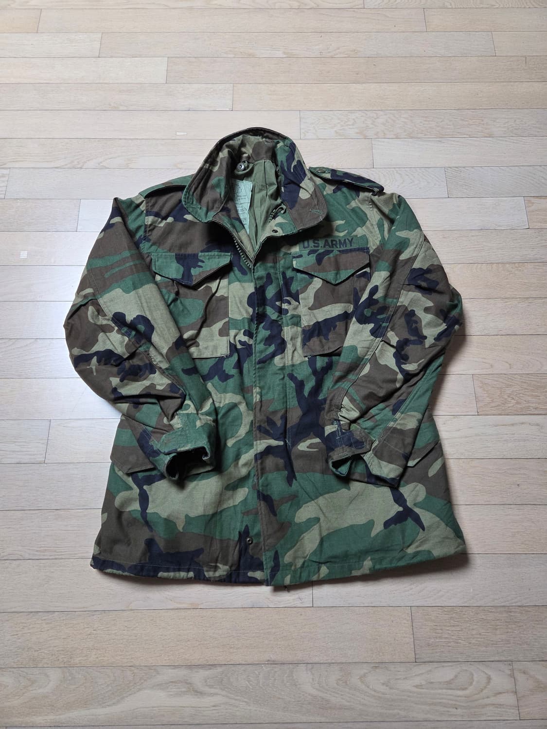 미군 M65 야상 우드랜드 필드자켓  스몰 레귤러 사이즈 상품이미지1
