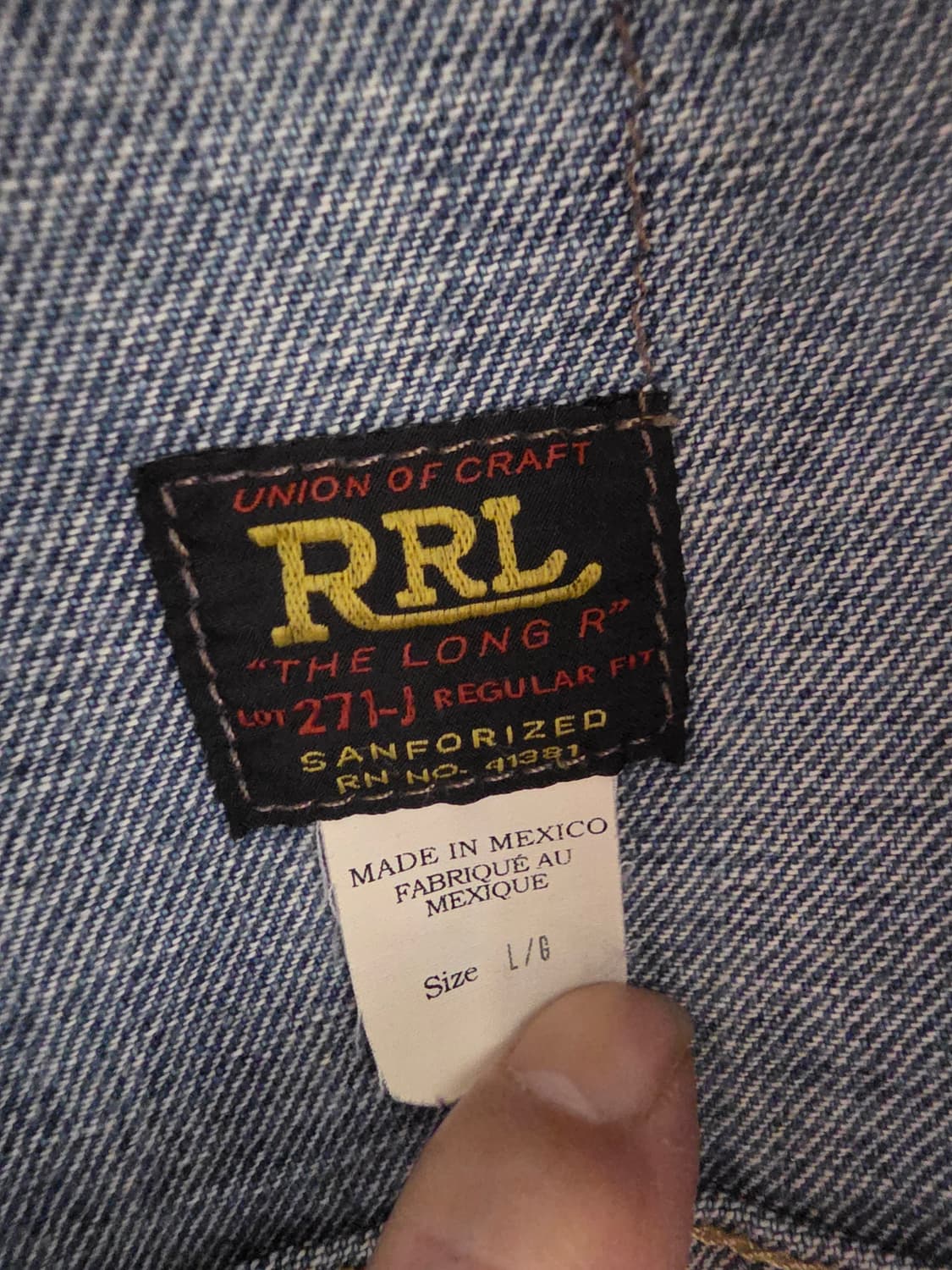 Rrl lot271 리랜드 L사이즈 상품이미지3