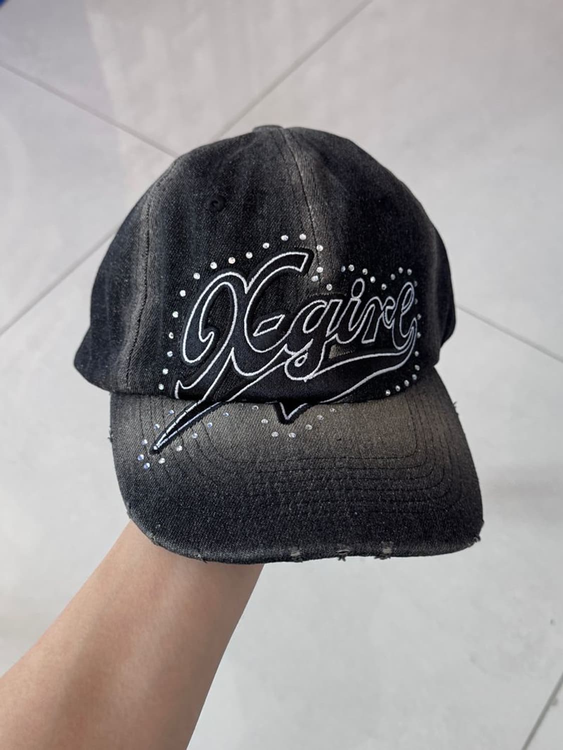 LOGO DENIM CAP 로고 데님 모자 상품이미지1