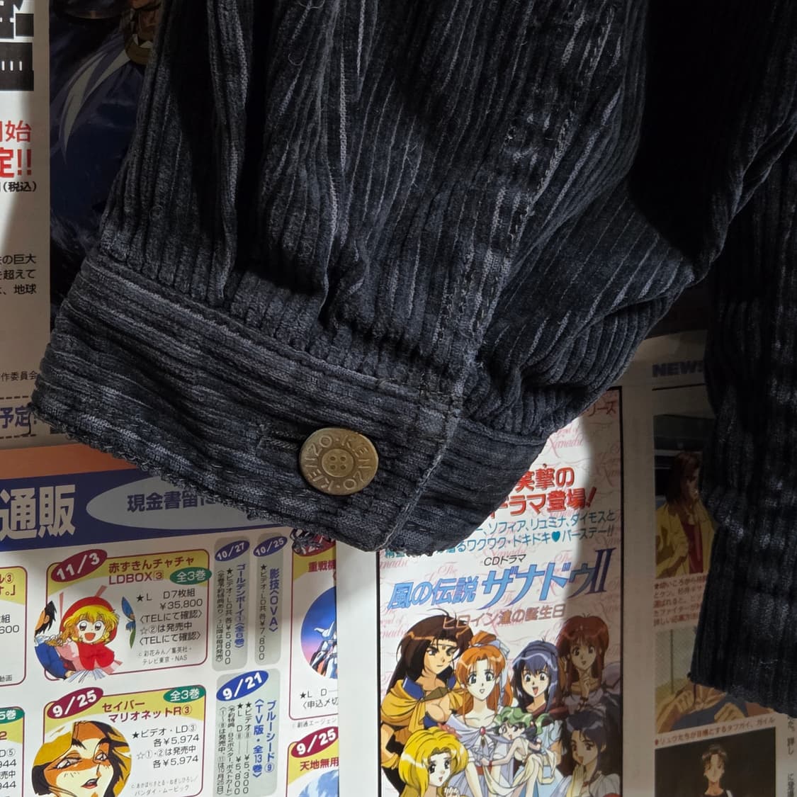 90s JPN 겐조 진스 다크 네이비 코듀로이 자켓 상품이미지7