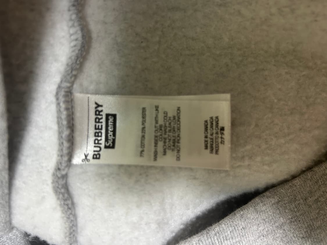 슈프림x버버리 후드티 M 상품이미지5