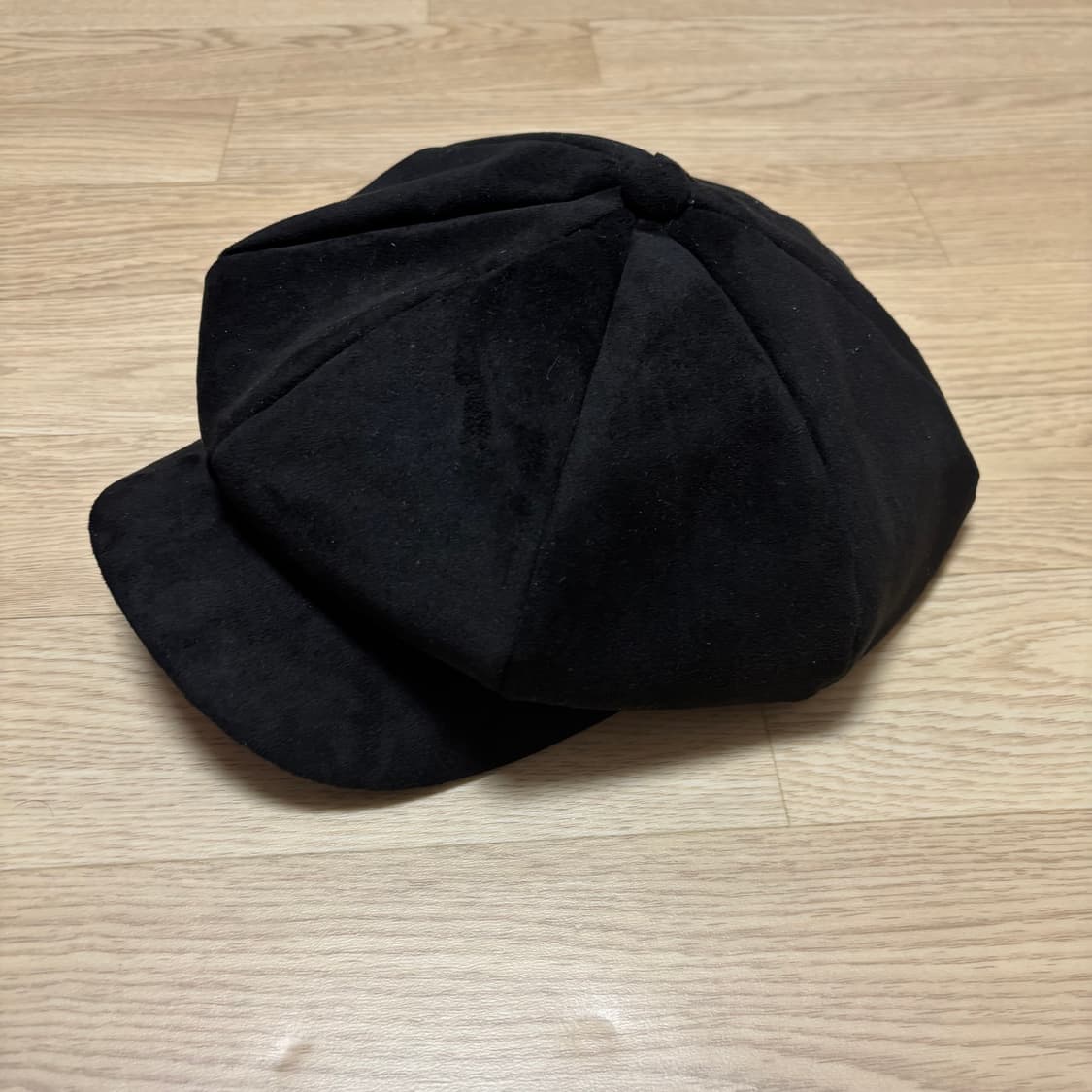 Suede Black Newsboy Cap 스웨이드 뉴스보이캡 상품이미지2