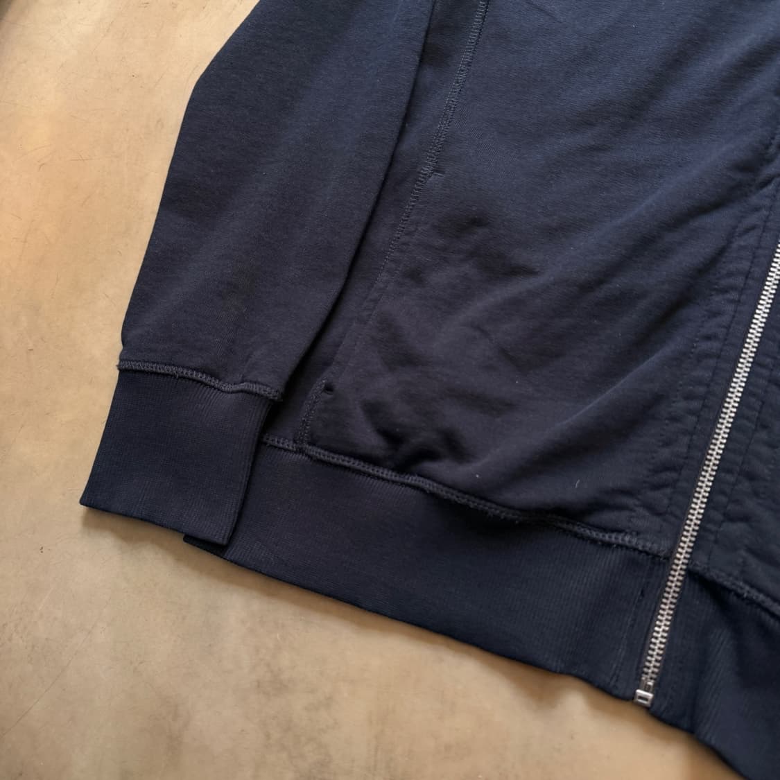 디젤 페이크 레더 트리밍 후드 집업 상품이미지3