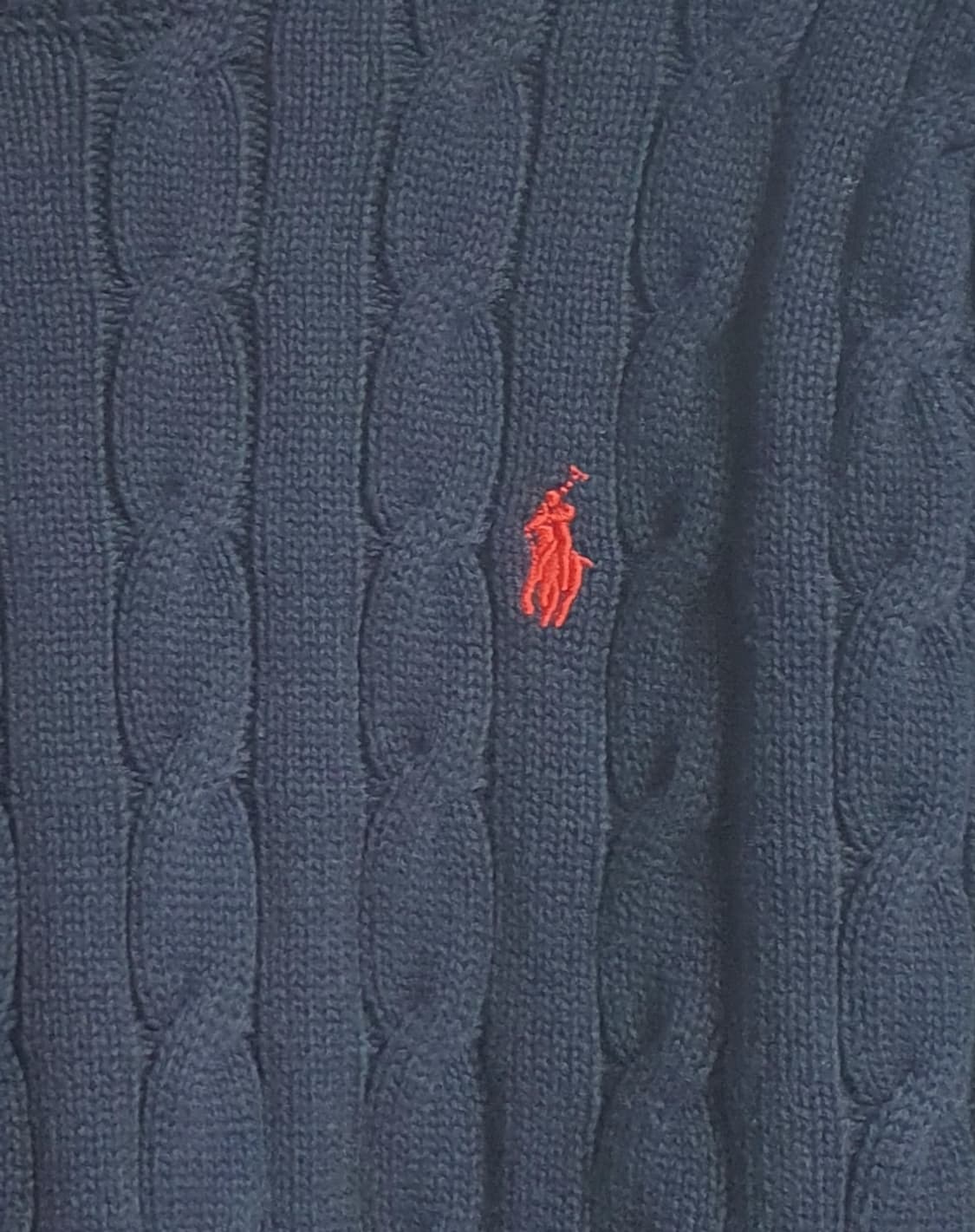 폴로 랄프로렌 네이비 니트 레드 포니 S 상품이미지2