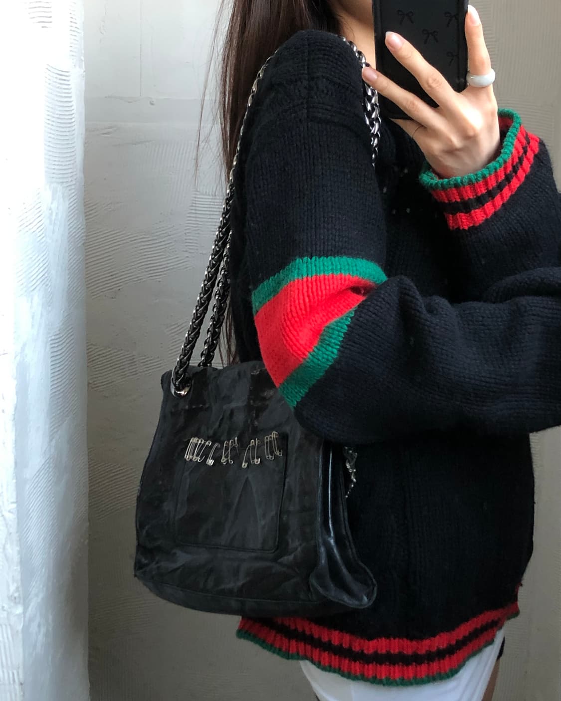 Balmain 발망 얼티밋 세이프티 핀 숄더백 상품이미지3