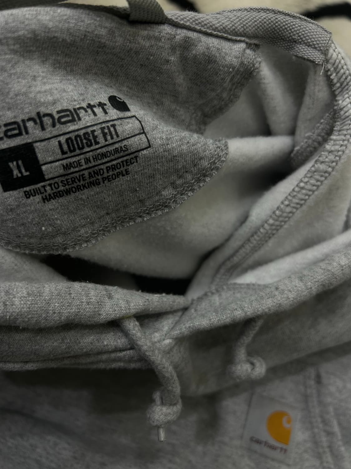 [XL]칼하트 미드웨이트 루즈핏 후드/그레이/기모 상품이미지6