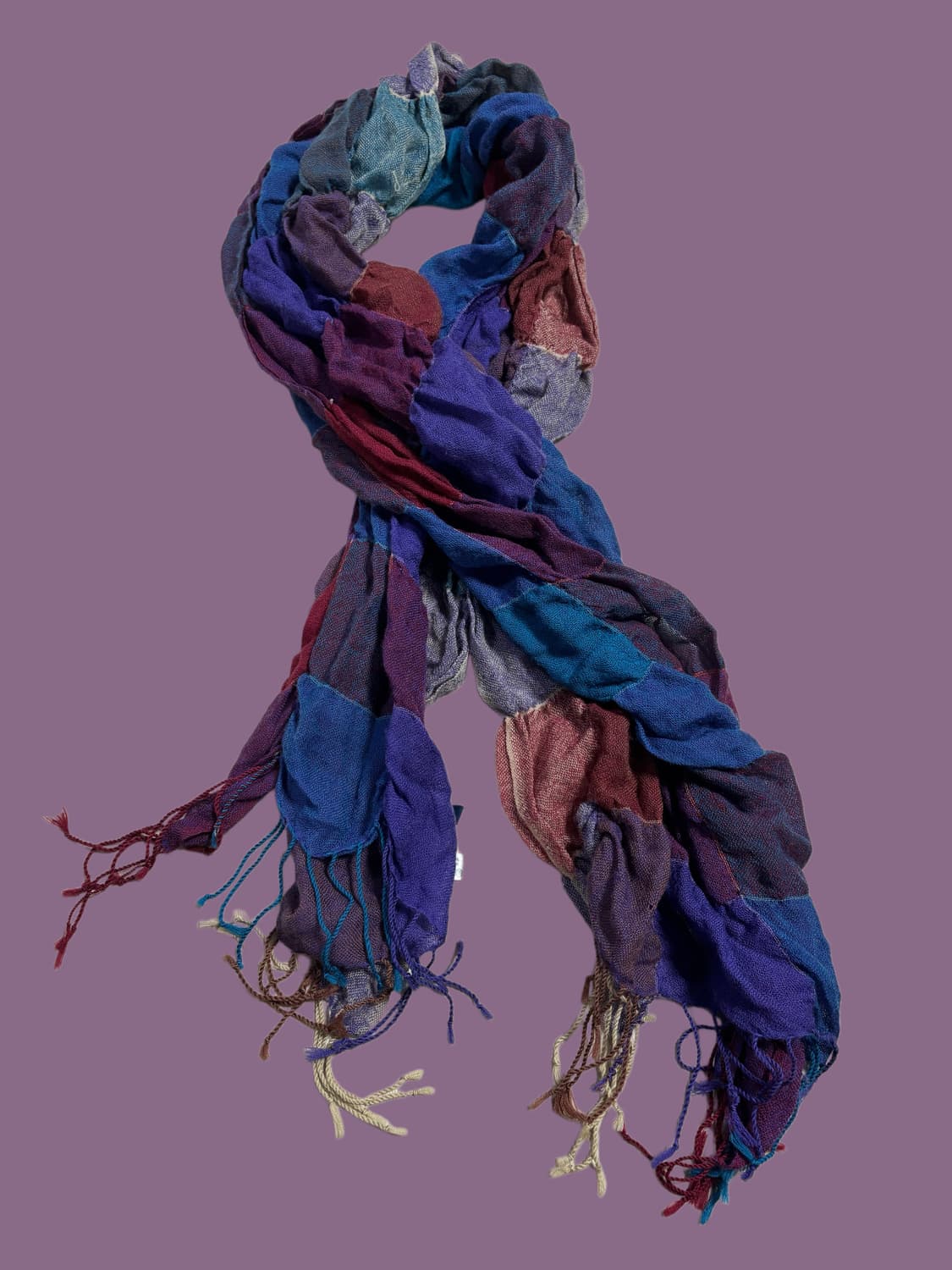 빈티지 히피 하구미 패치워크 머플러 상품이미지2