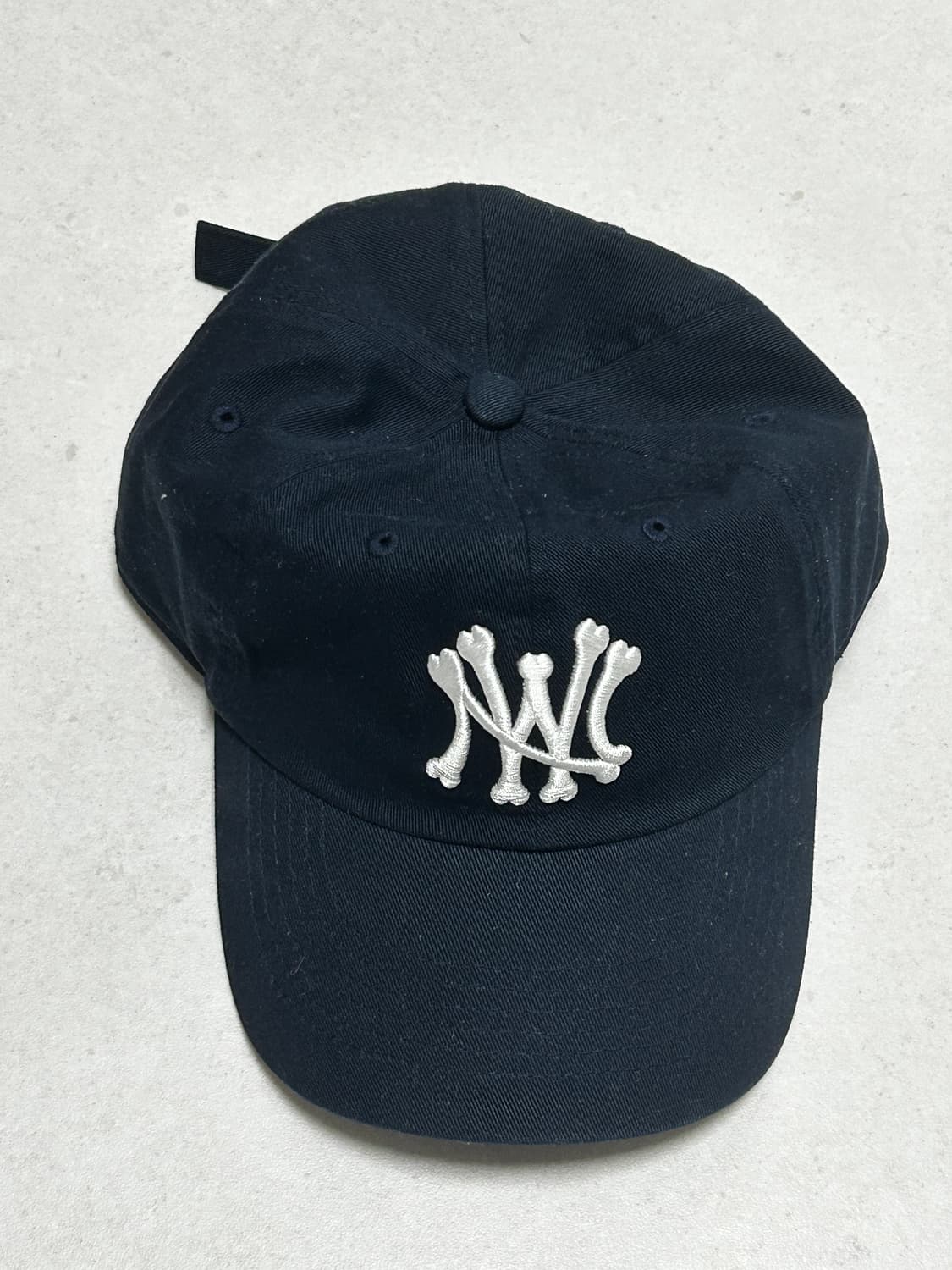 나이스웨더 NW BONE 6 PANNEL CAP (NAVY) 상품이미지3