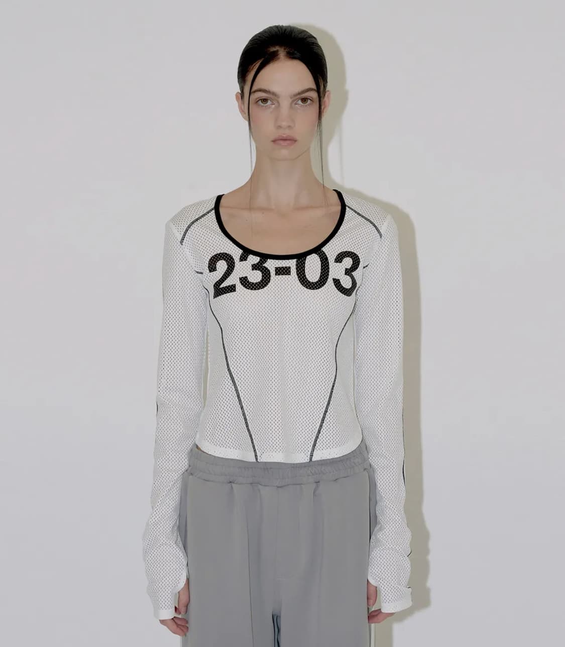 다이애그널 매쉬 넘버 티 상품이미지1