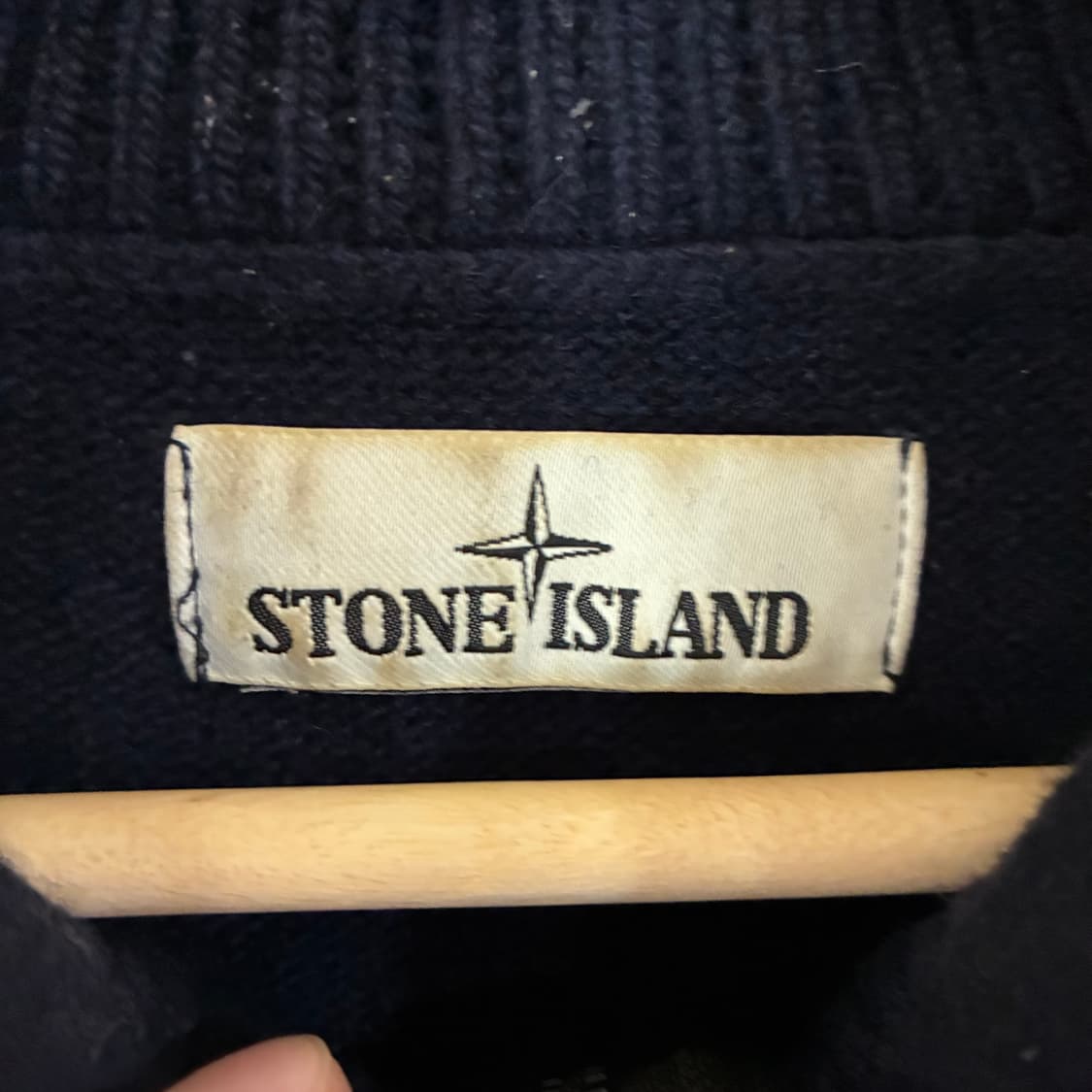 스톤 아일랜드 반집업 울 니트 상품이미지6