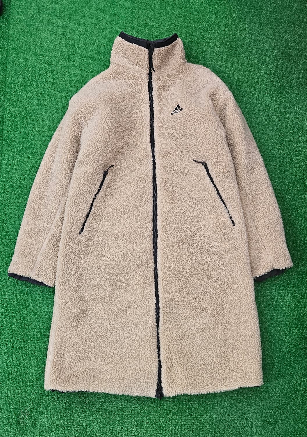 아디다스 퀼팅 리버시블 롱 점퍼 S 상품이미지4