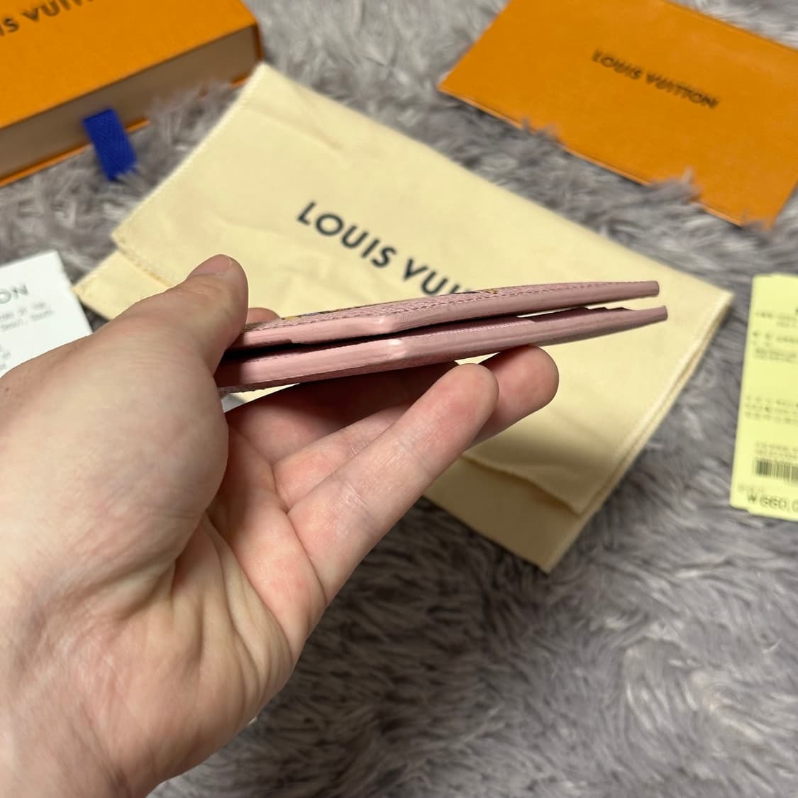 [풀구성] 루이비통 이클립스 파리 도쿄 오거나이저 카드지갑 핑크 상품이미지8