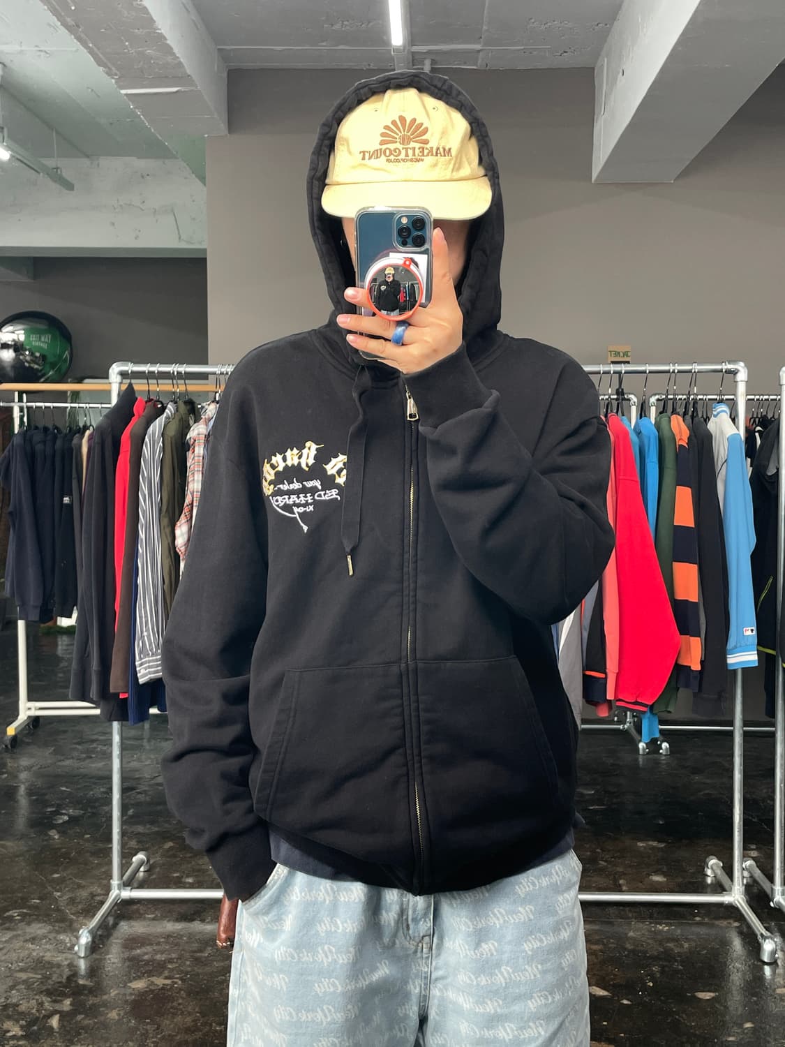 Ed Hardy 타이거 로고 후드 집업 자켓 상품이미지1