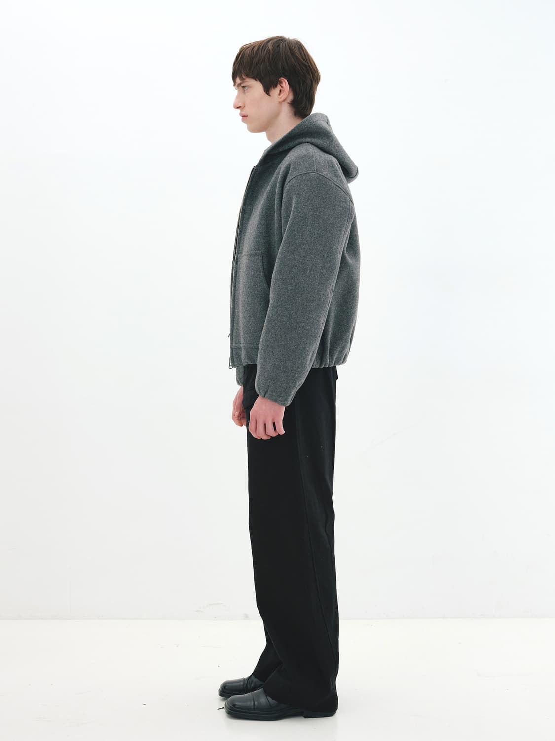 아이엘 커브드 트라우저 블랙 상품이미지4