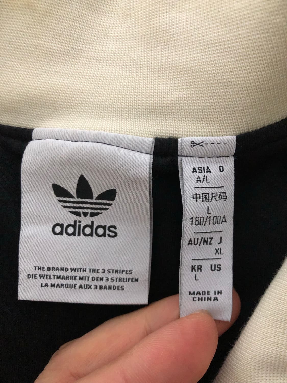 아디다스 와플 니트집업, Black, L size 상품이미지3