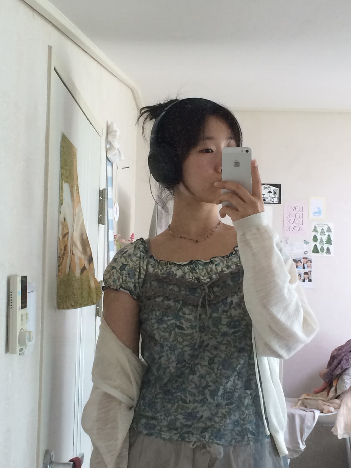 빈티지 IIMK 레이스 뷔스티에 레이어드 원피스 상품이미지3