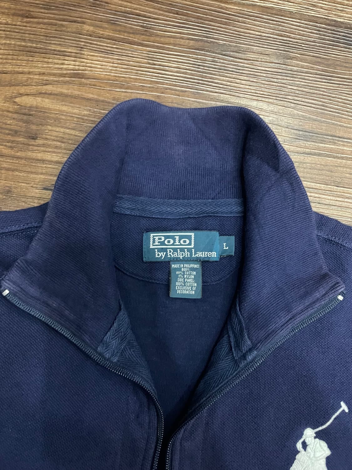 폴로 빅포니 코튼 집업 자켓 네이비 상품이미지9