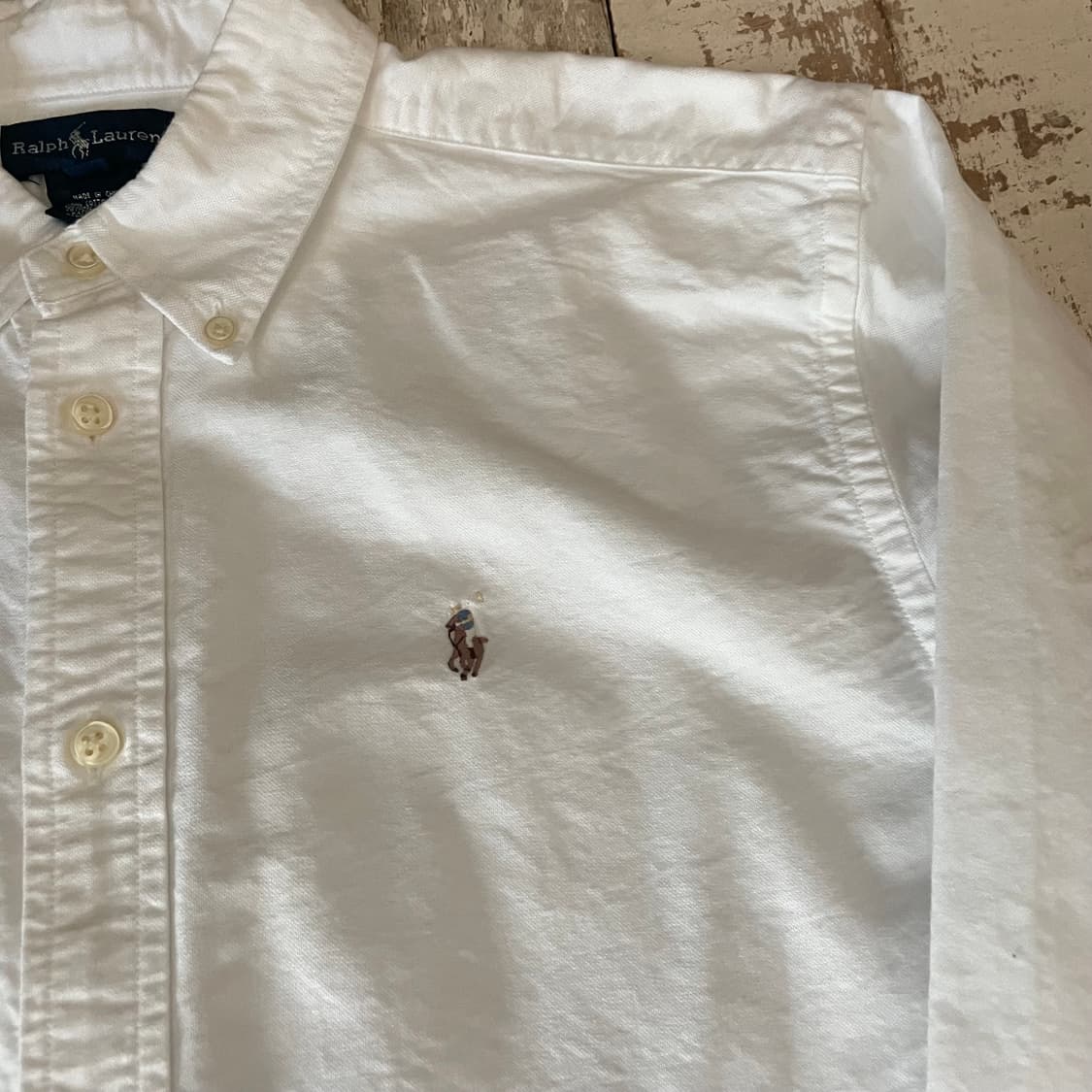 폴로 랄프로렌 화이트 옥스포드 셔츠 상품이미지3