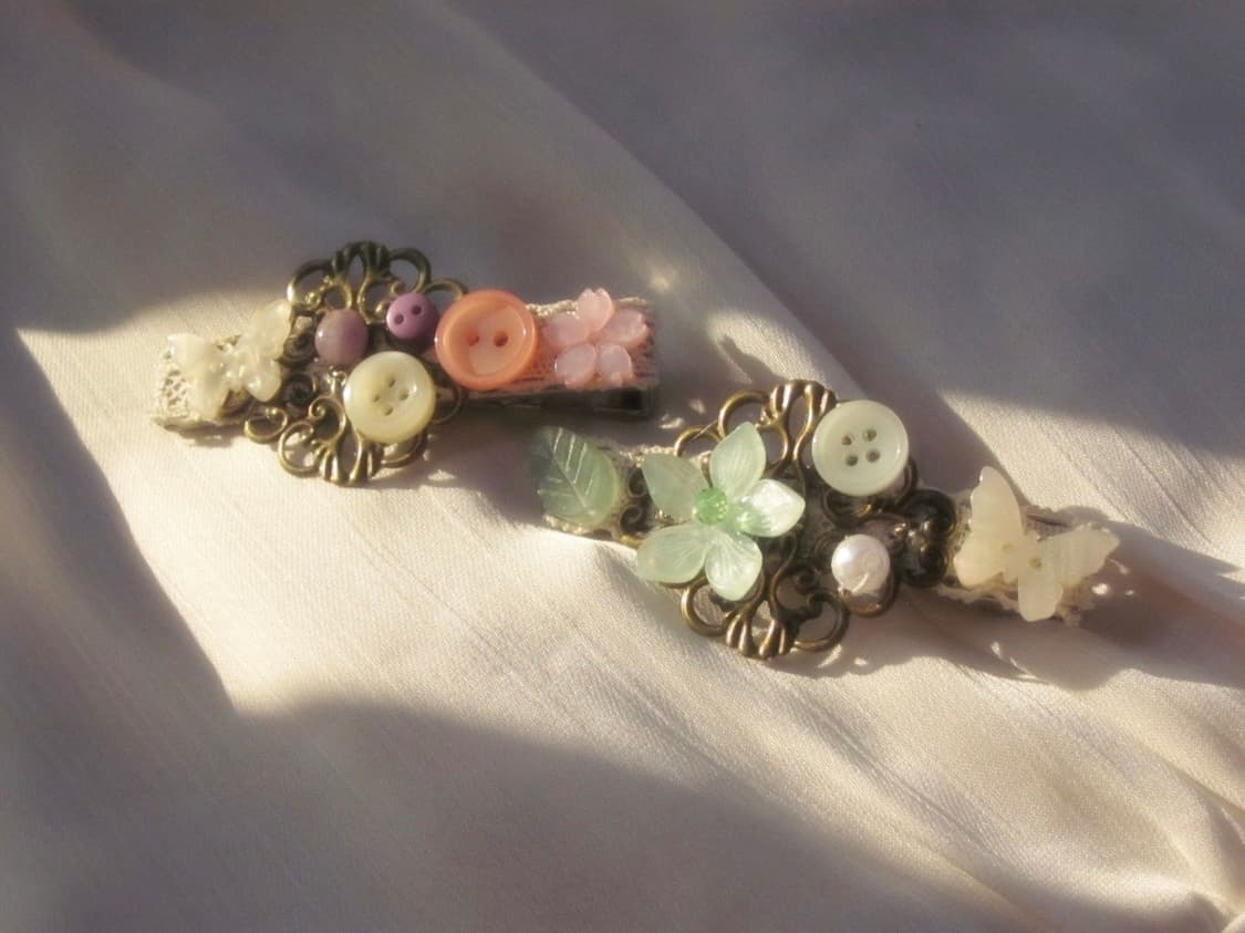 {오리엔탈} 비즈원석 핸드메이드 헤어핀 상품이미지2