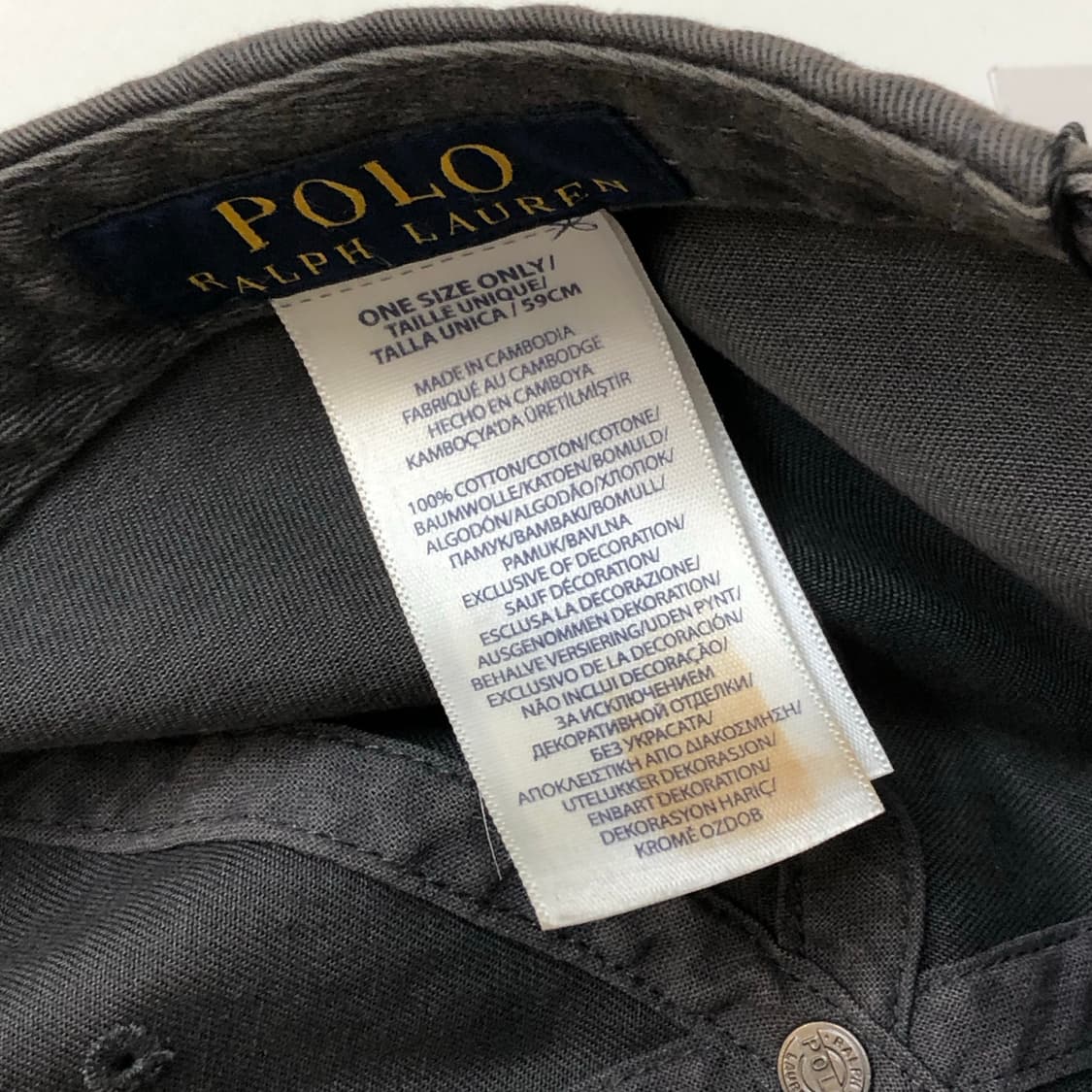 Polo 폴로 랄프로렌 그레이 캡 모자   상품이미지7