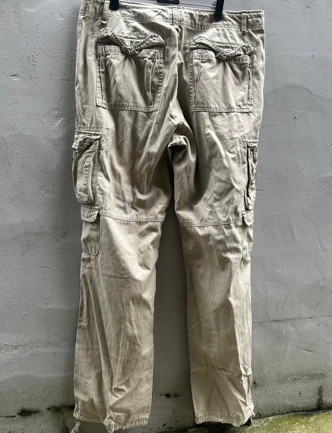 2000s vtg 멀티포켓 베이지 와이드 카고팬츠 상품이미지3