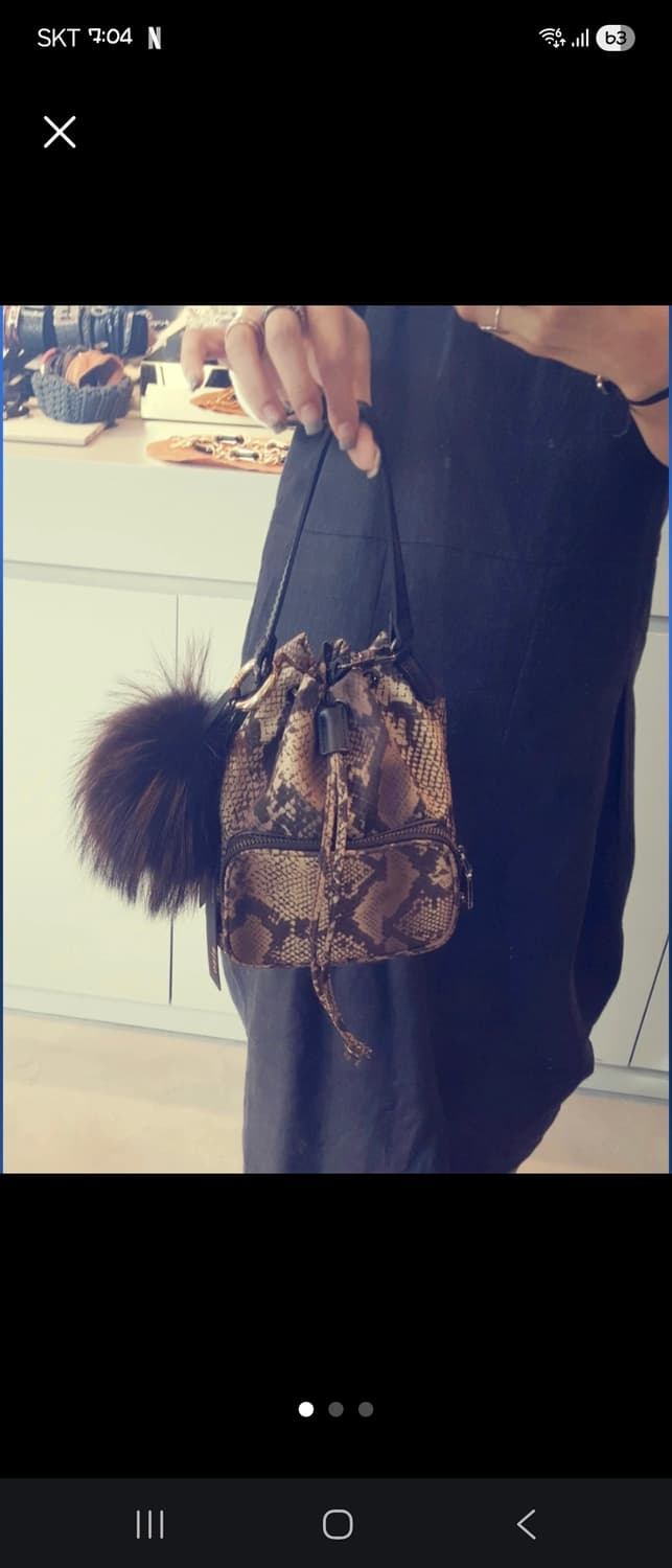 뱀피 무뉘 복조리 미니 가방 +리얼복스 참 상품이미지1